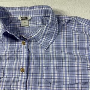 Duluth Trading Company SS Women’s Shirt Blue Plaid size 2X with pocket
